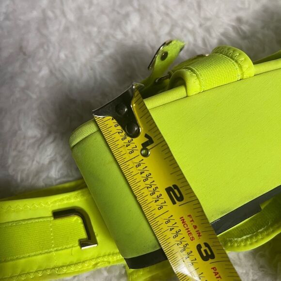 Liliana Barista-3 platform wedge Textile Neon Green Women's Sandals SZ11 - Picture 10 of 11